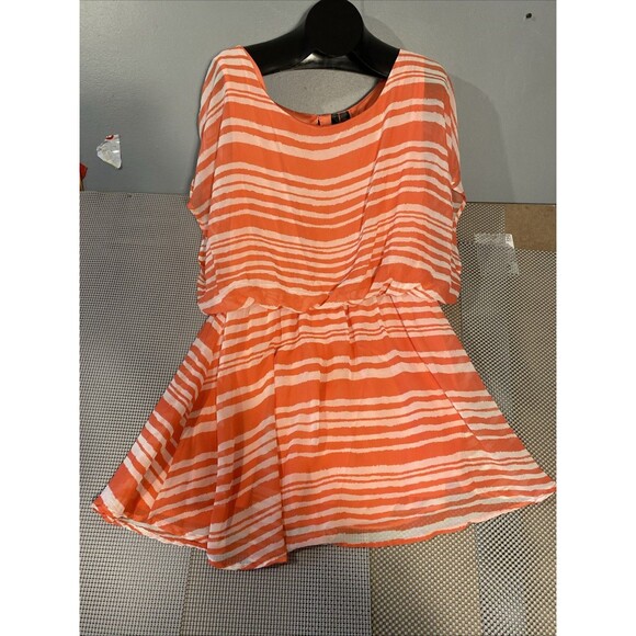Fun & Flirt 3x Summer Top Orange‎ White Mini Lining - Picture 4 of 7